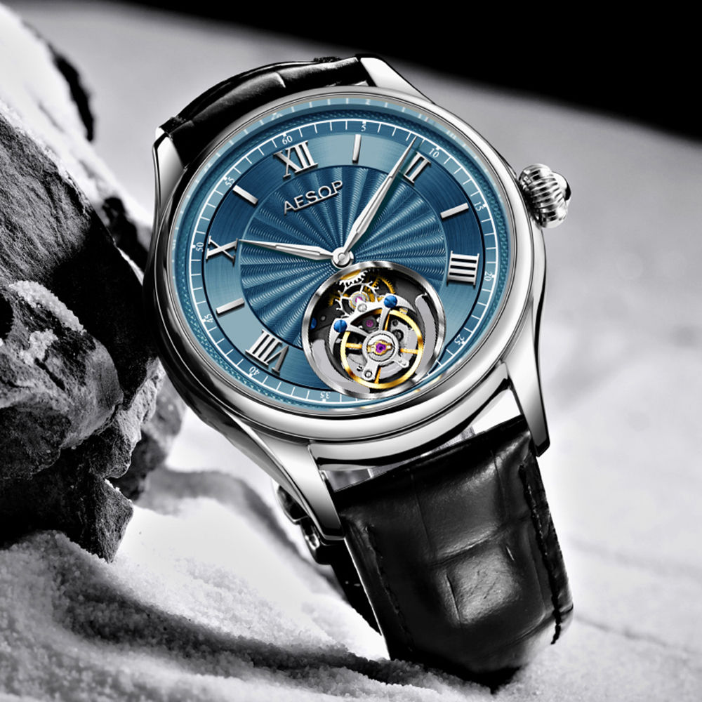 AESOP Real Tourbillon Mechanical Watches Limited Edition 