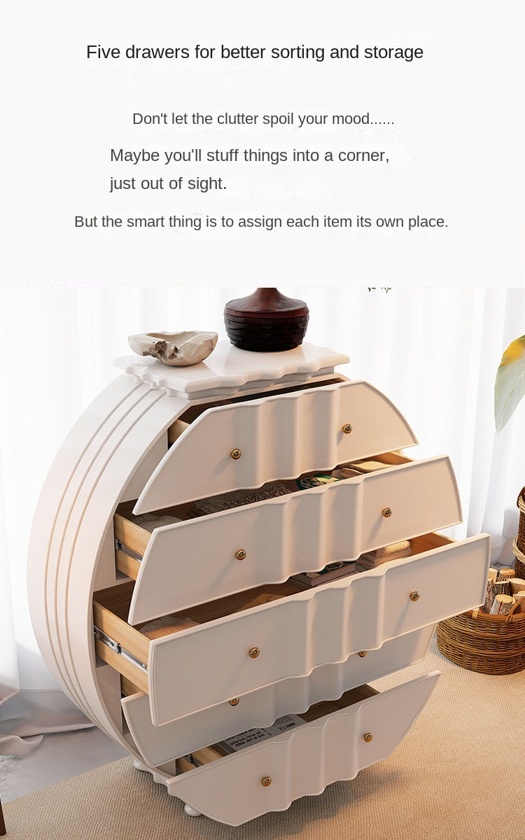 Thumbnail: Retro chest of drawers, living room art decoration cabinet, storage cabinet