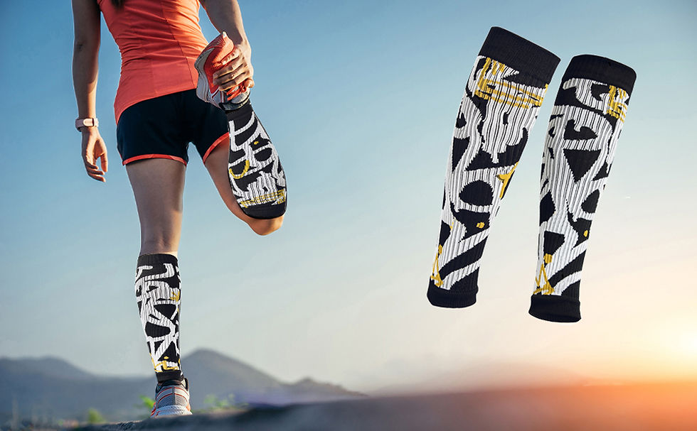 Thumbnail: Compression Sleeve, Sleeves Legs Comfortable Secure Footless Socks Fitness