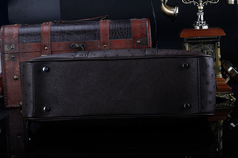 Thumbnail: Men's handbags ouru male briefcase large capacity  
