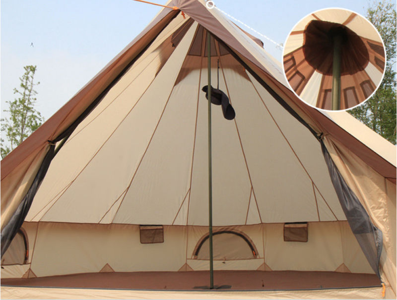 Thumbnail: Large Space Mongolia Yurt Tent Oxford Family Tent Camping Wild Survival Tent