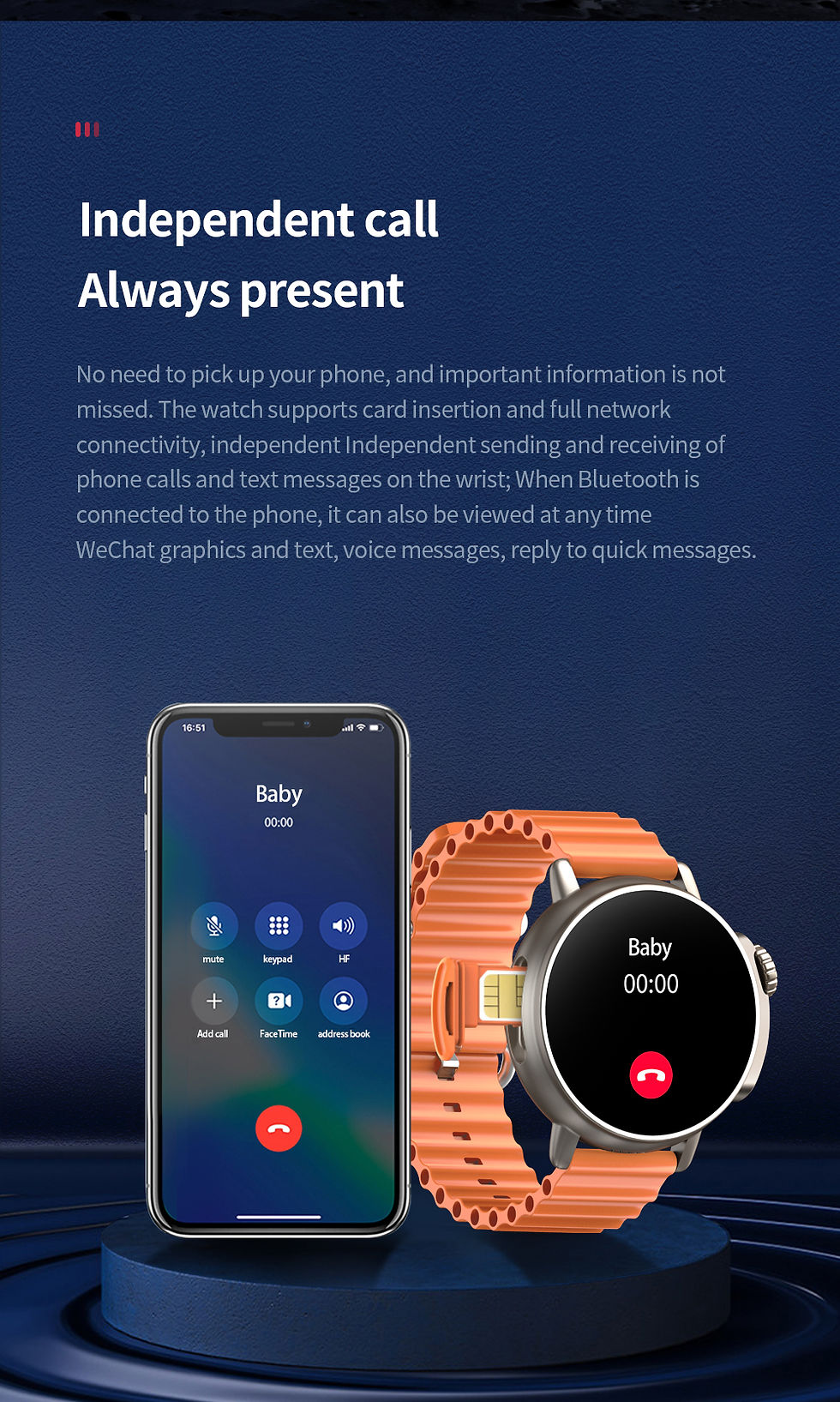 Thumbnail: Kids Phone Watch 4G Sim Card SOS Calling GPS 16GB Heart Rate Calorie Waterproof