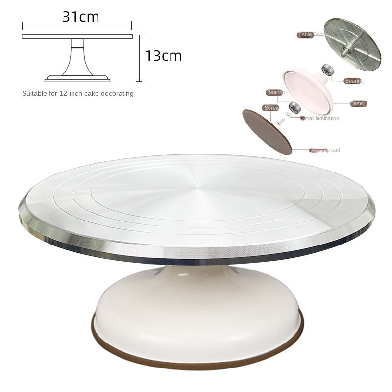 Thumbnail: Cake stand turntable Baking Tools Aluminum Alloy tray decoration tools