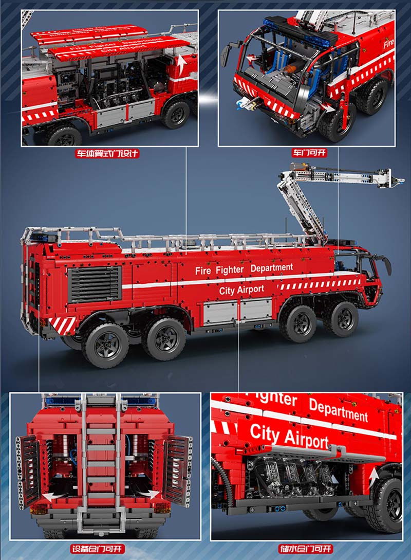Hình thu nhỏ: Remote Control Crane Truck Forklift Building Blocks Bricks Kids Christmas Gifts