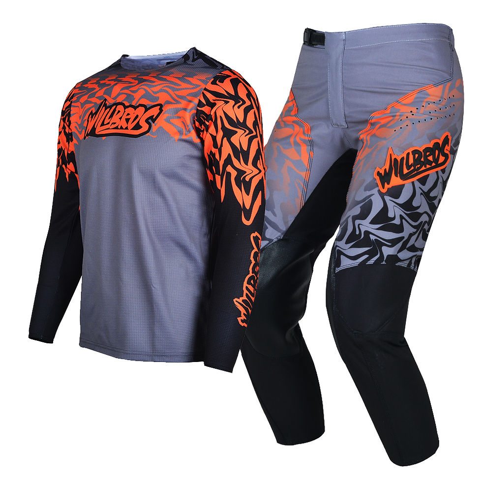 Miniatura: Moto Cross Jersey Pants Gear Set Youth Child Outfit Motocross 