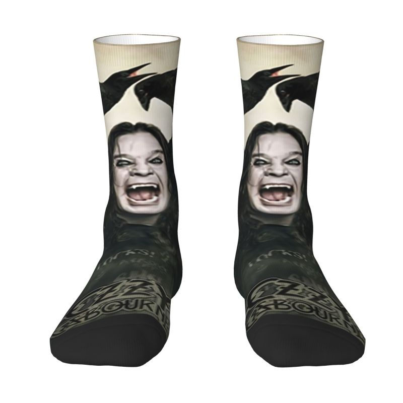 Thumbnail: Ozzy Osbourne Rock Heavy Metal Crew Socks Unisex Dress Socks