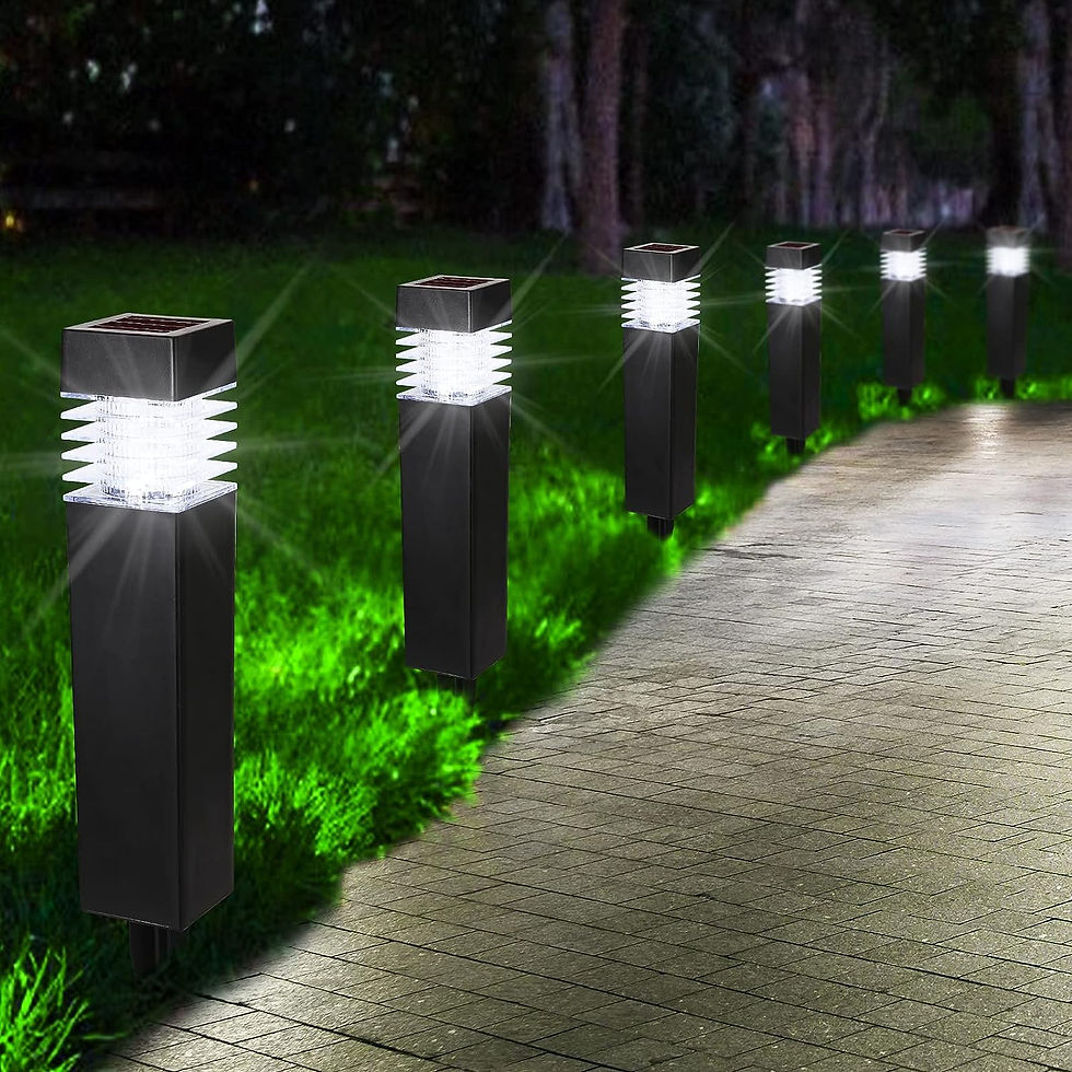 תמונה ממוזערת: Garden Lights LED Solar Pathway Lights Outdoor Waterproof Landscape Lighting
