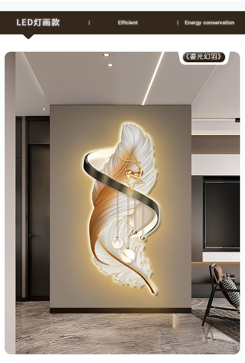 الصورة المصغرة: Modern Creative Wall Decoration Mural Lighting Wall Bedroom Study LED Wall Lamp