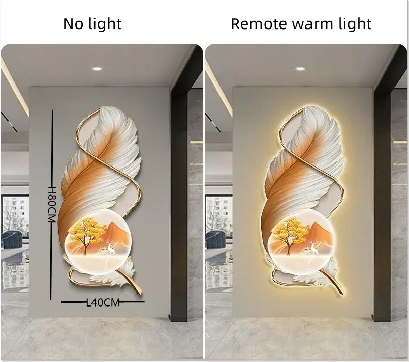الصورة المصغرة: Modern Creative Wall Decoration Mural Lighting Wall Bedroom Study LED Wall Lamp