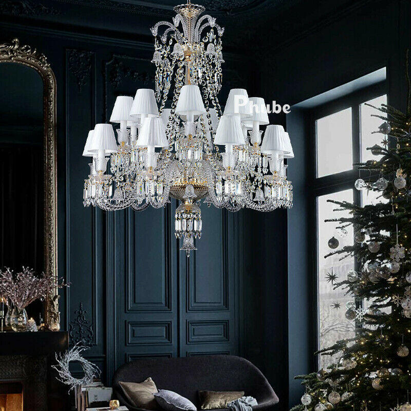 ภาพขนาดย่อ: Gold Crystal Chandelier Lighting  Modern de cristal indoor Lights Crystal Lamp
