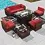 Miniature : Rattan Sofa Wicker Patio Conversation Set with Cover for Deck Balcony 