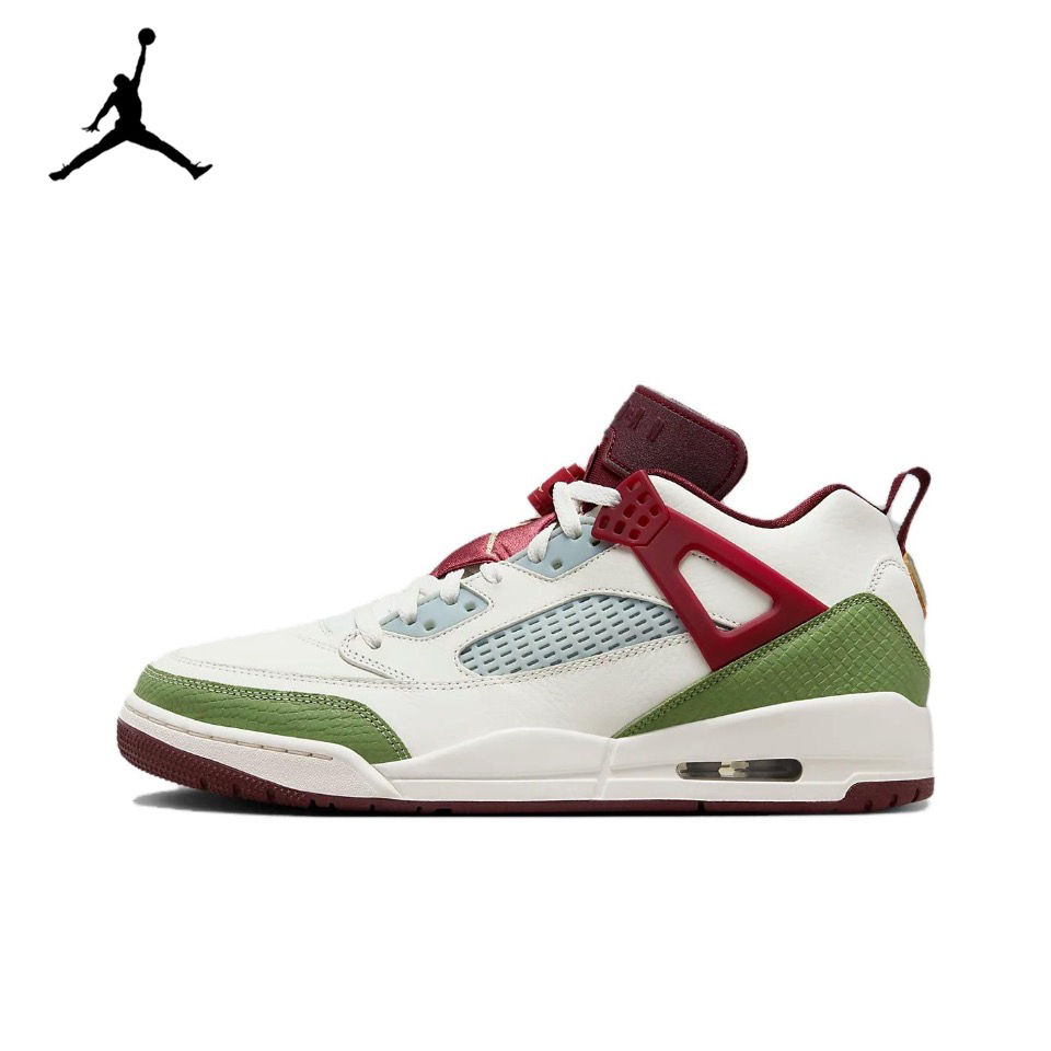 Original Air Jordan Spizike Low "CNY" Green Red White Color