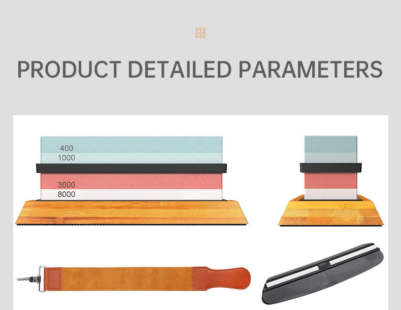 الصورة المصغرة: Professional Knife Sharpener Set, Sharpening Stones Kitchen Tools