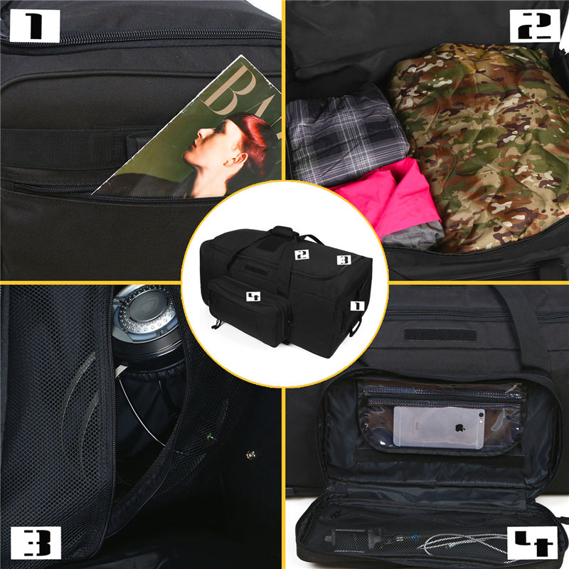 Thumbnail: 124L Large Capacity Outdoor Camping Travel Bag Large Trolley Case Waterproof 