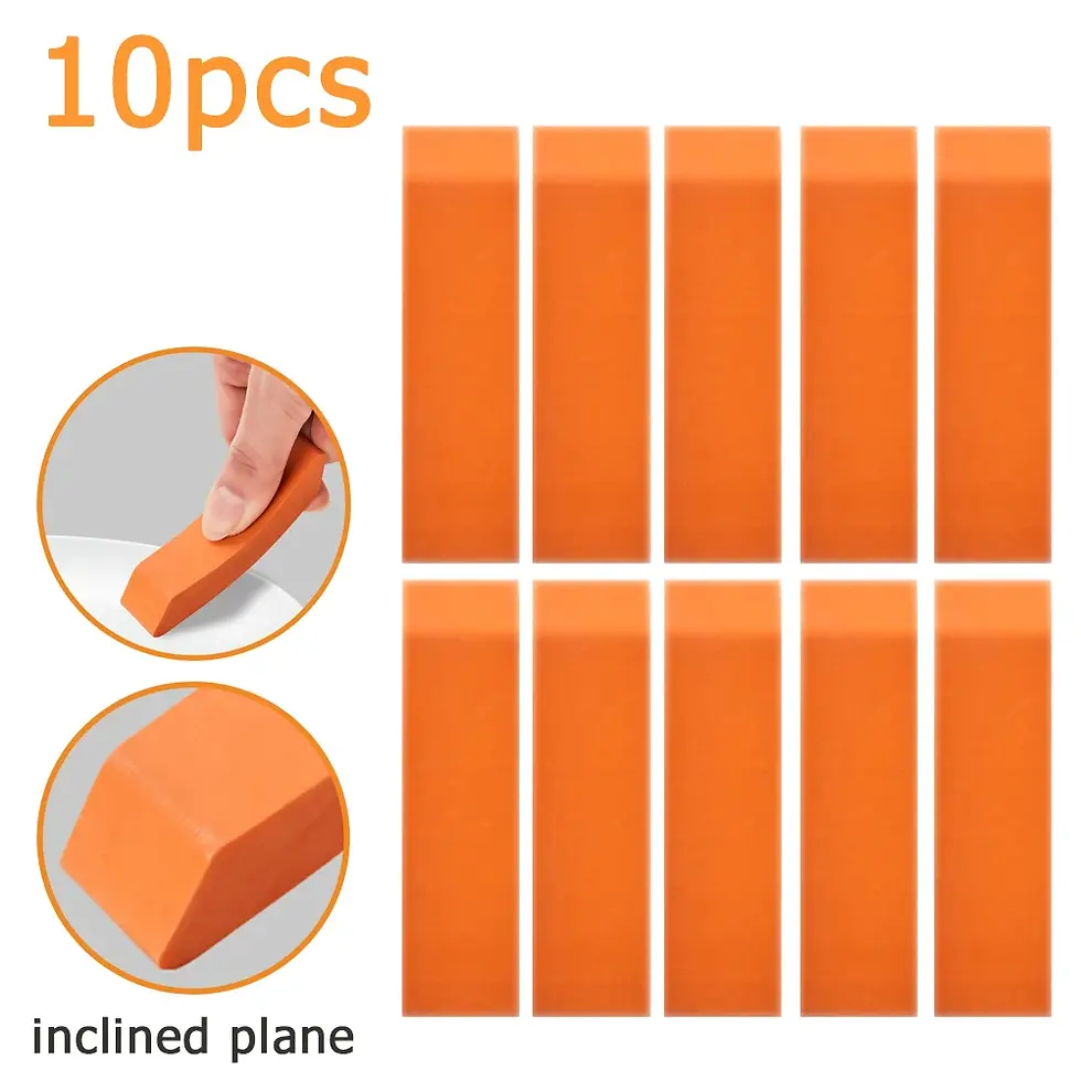 Thumbnail: 10pcs Easy Limescale Eraser Bathroom Glass Rust Remover Rubber Eraser