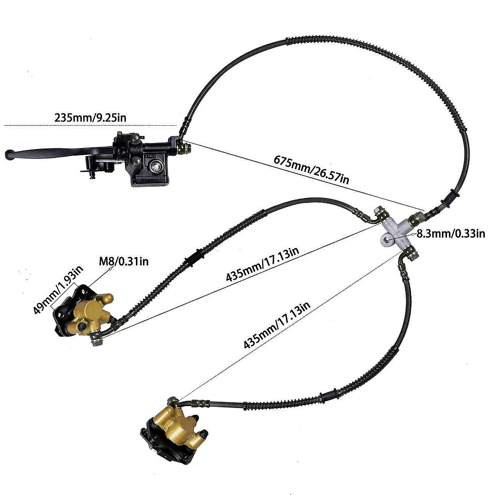 Miniatura: Drive Axle Kit Wheels 48V 1000W Differential Motor Steering Go Kart ATV & UTV