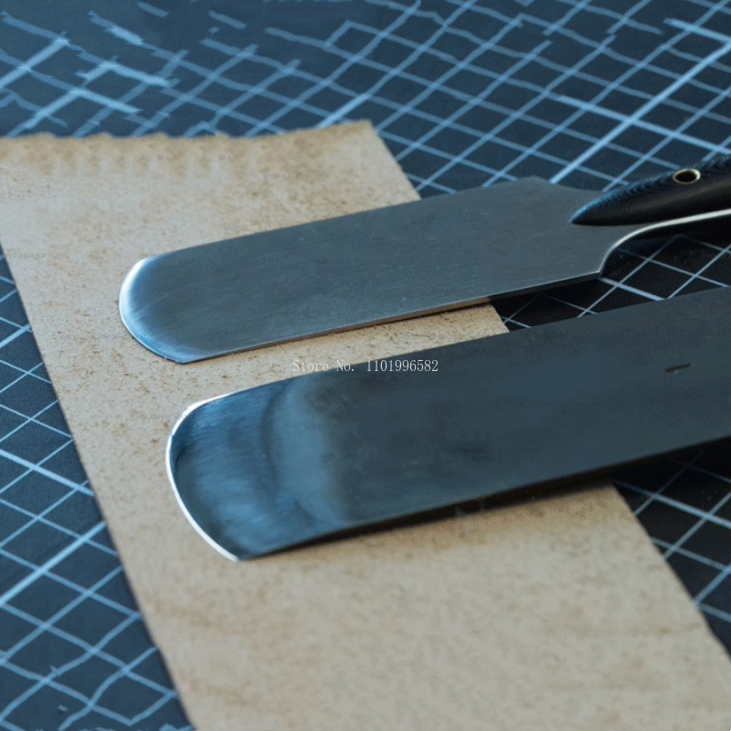 ภาพขนาดย่อ: Leather Thinning Knife Homemade Handmade Cutting Shovel DIY Leather Crafts