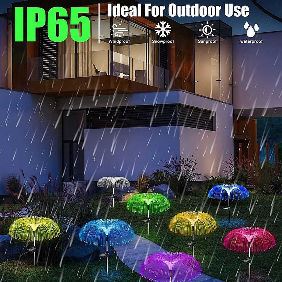 תמונה ממוזערת: Jellyfish Garden Lights Outdoor Waterproof 7 Color Changing Decorative Flowers 