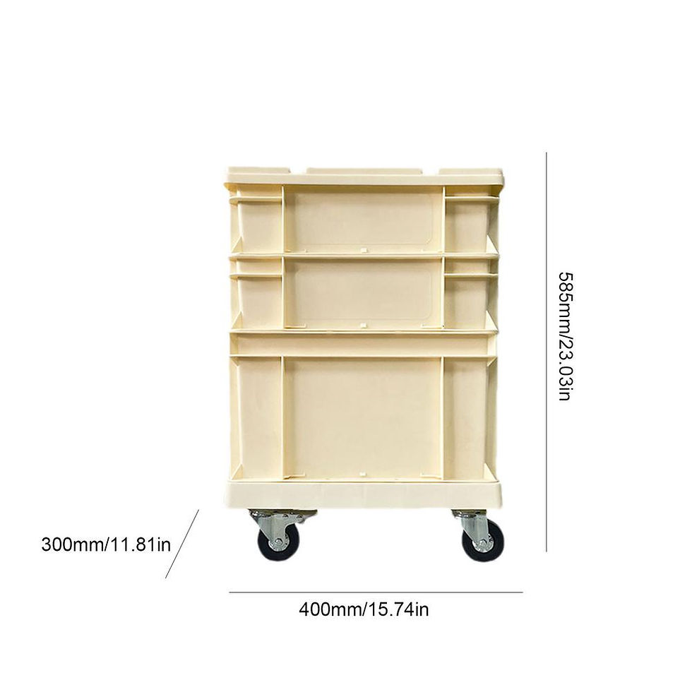 Miniature : Wheeled Storage Box Industrial Style Stackable Storage Box Outdoor Camping