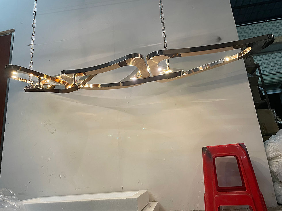 Μικρογραφία: Restaurant Chandeliers Italian Designer Bar Light Luxury Stainless Steel Lamps