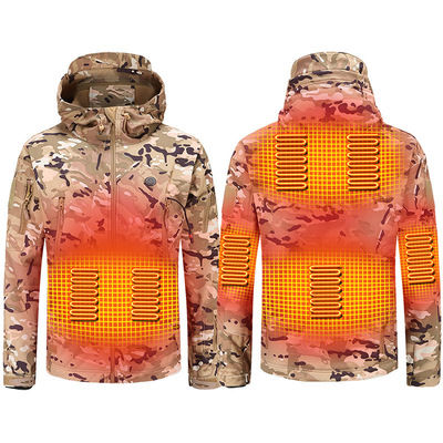 Миниатюра: Winter Electric Heating Jacket Men Women USB Smart Heated Jackets Hooded Heat 