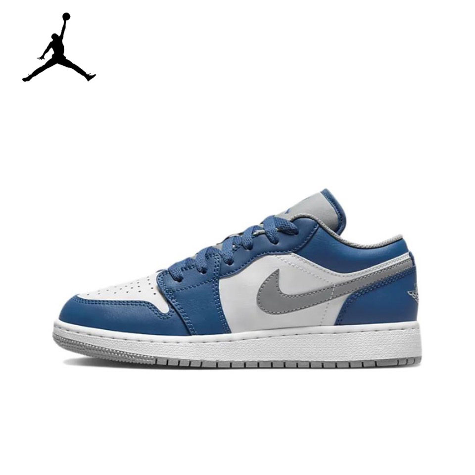 ภาพขนาดย่อ: Original Air Jordan 1 Low "Pony"Pink Blue White Women Classic Shoes Sneakers