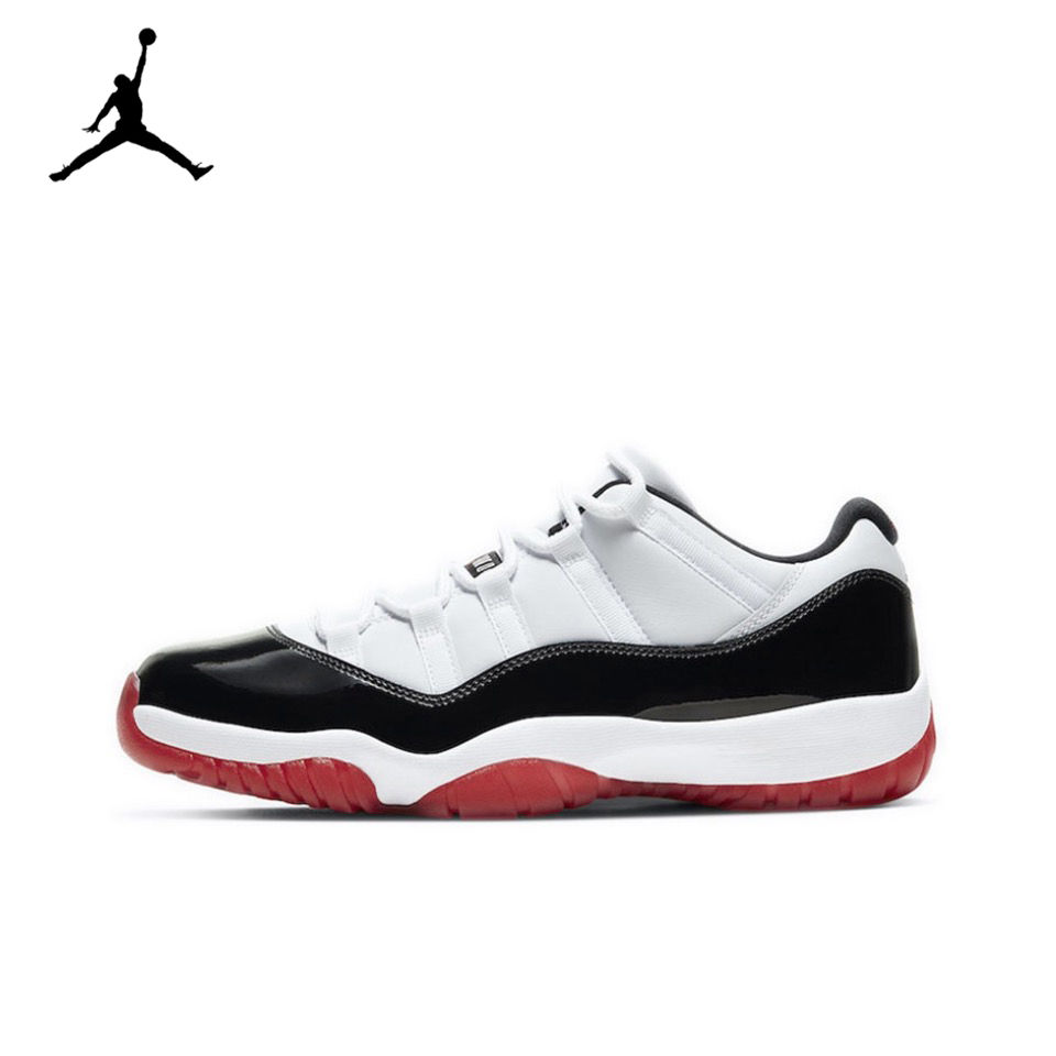 Miniatura: Original Air Jordan 11 Low “Bred" “Concord" Men Black Red White Classic Retro