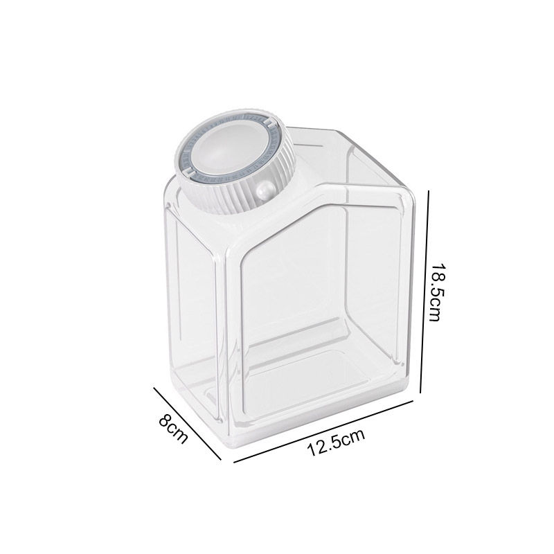 縮圖：Barrel Plastic Cereal Storage Box Transparent Cereal Sealed Jar 