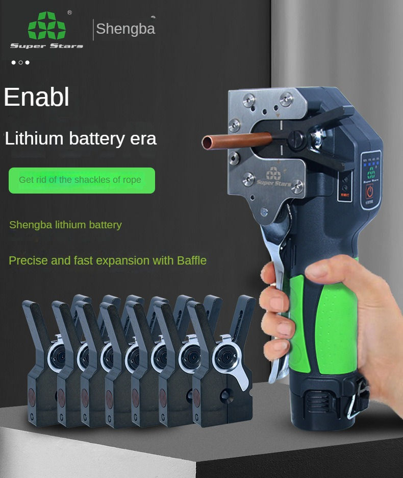 Thumbnail: Copper Tube Electric Flaring Tool Kit Cordless Expander HVAC & Refrigeration