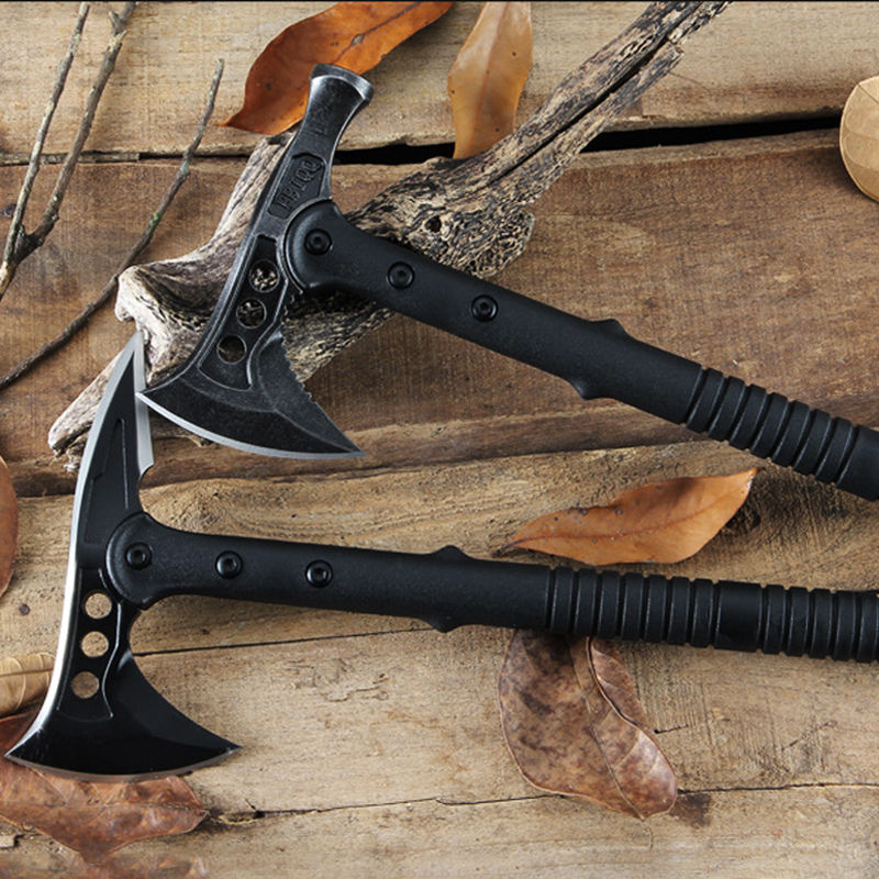 Thumbnail: Axe Hammer Outdoor Camping Logging Wild Survival Tactical Tomahawk Hatchet 