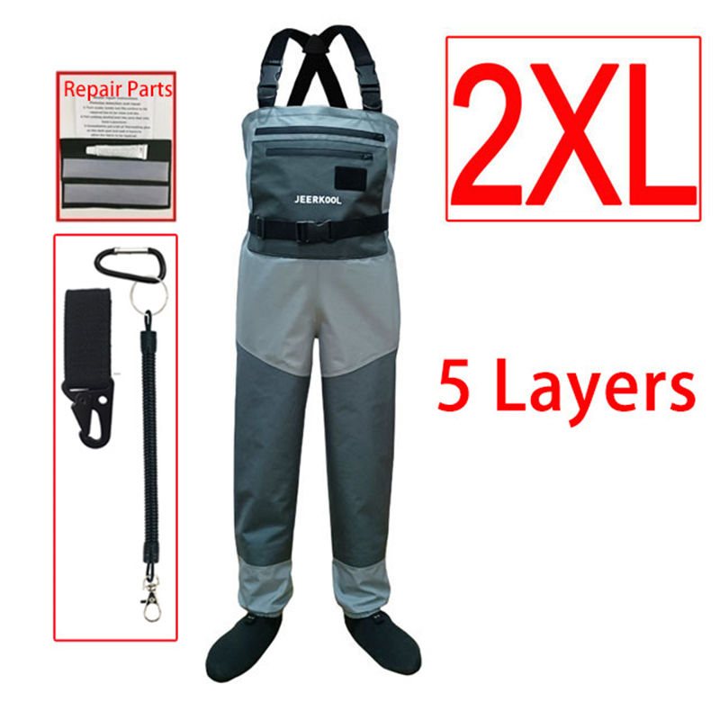 Миниатюра: Waterproof Hunting Fishing Waders with Neoprene Socks for River Sea Fishing