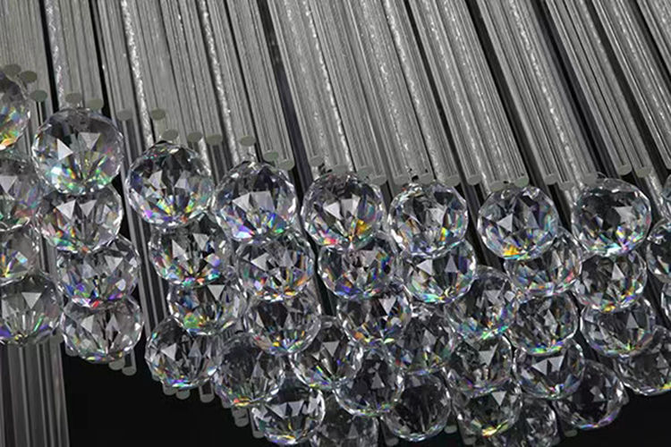 Miniatura: Oval Crystal Ceiling Led Creative High-end Villa Atmosphere Hotel Engineering