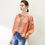 Thumbnail: 100% Silk Blouse Women Vintage Embroidered Casual Top 