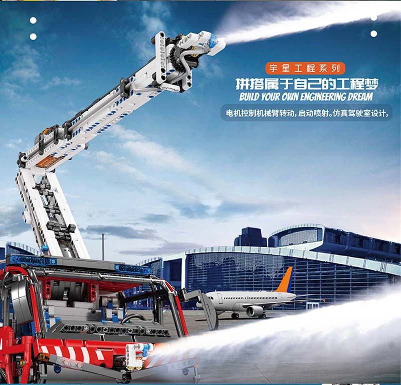 Hình thu nhỏ: Remote Control Crane Truck Forklift Building Blocks Bricks Kids Christmas Gifts