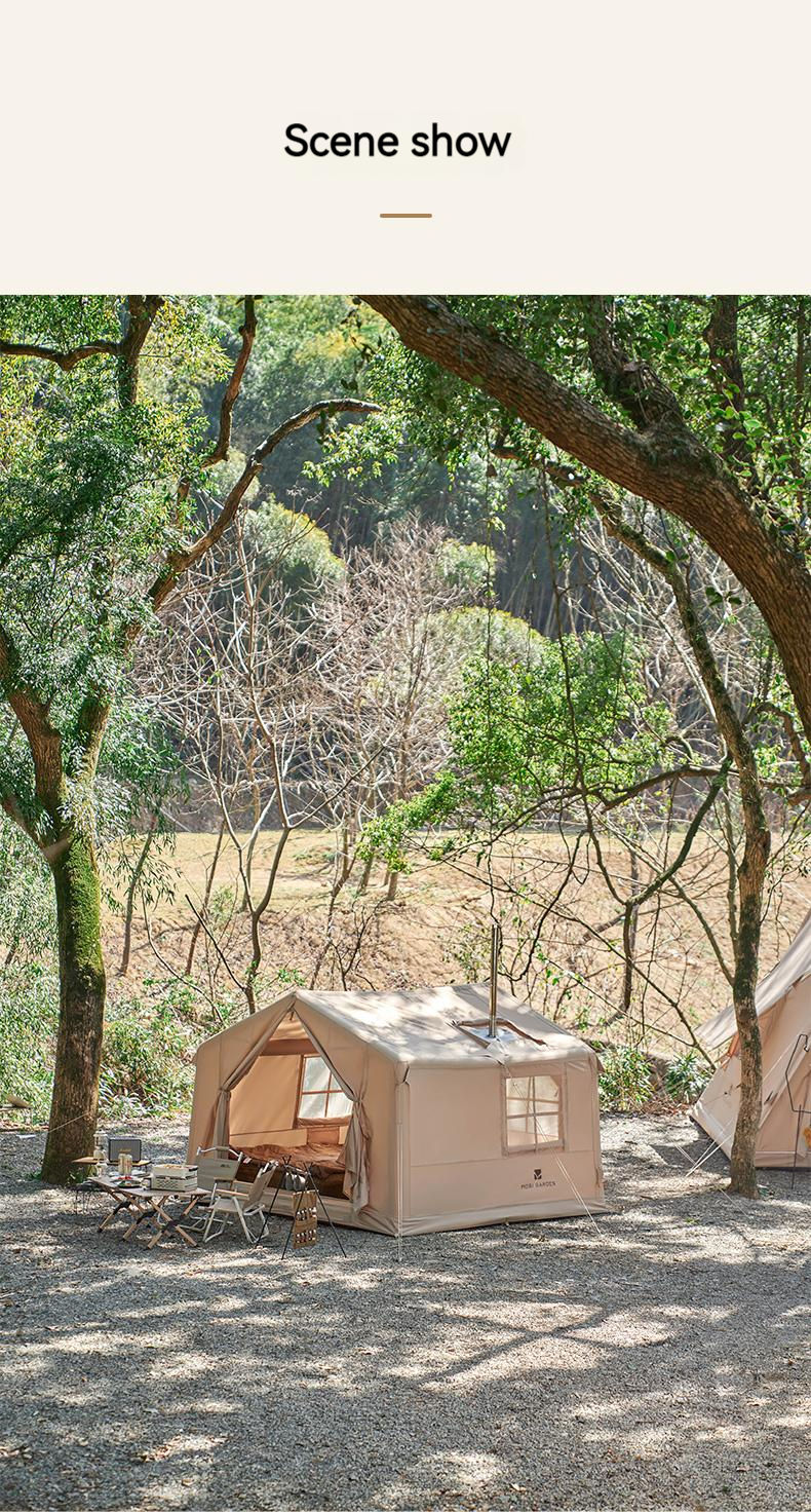 Thumbnail: Cloud Villa Portable Inflatable Tent Large Space Family House Winter Hut Cabin 4