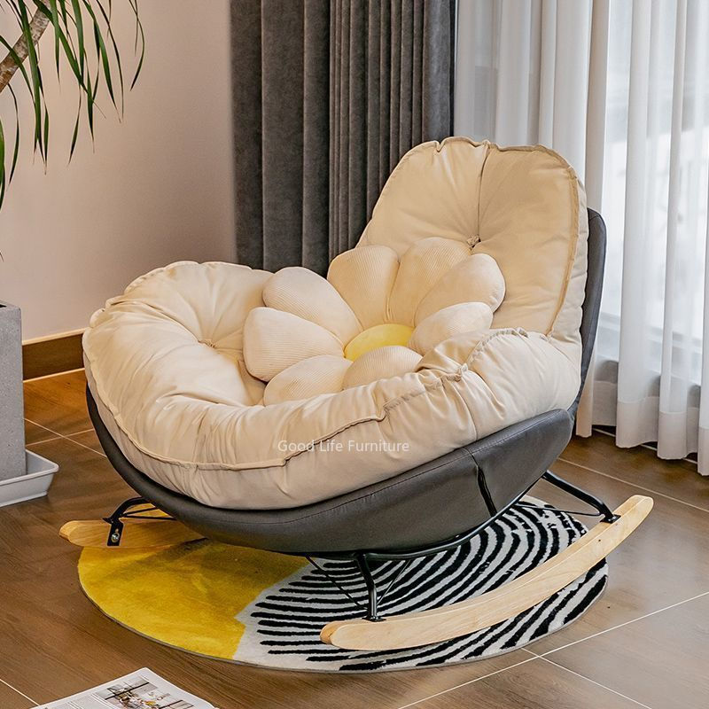 Миниатюра: Single Rocking Chair Lazy Sofa Balcony Living Room Bedroom Leisure Penguin Chair