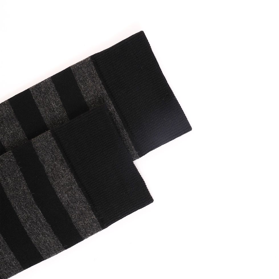 Thumbnail: 5 Pairs Mens Dress Socks stripe Plus Size, High Quality Combed Cotton 