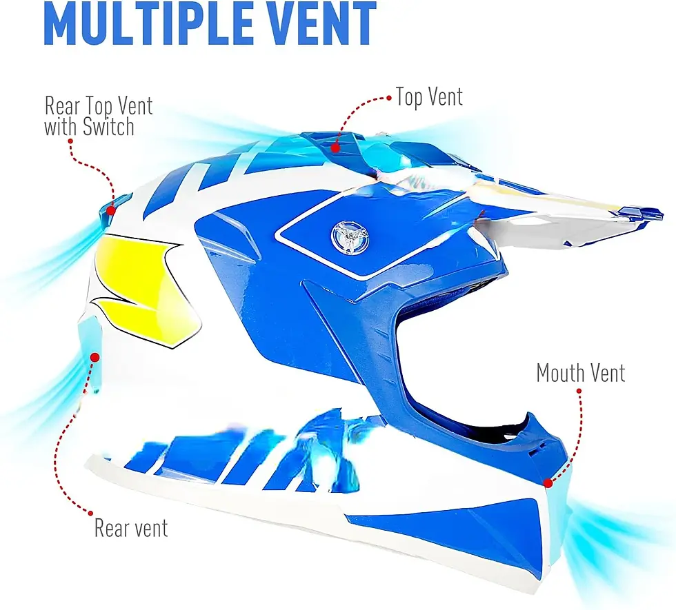 Μικρογραφία: DOT Approved Motocross ATV MX UTV Off Road Dirtbike Motorcycle Helmet