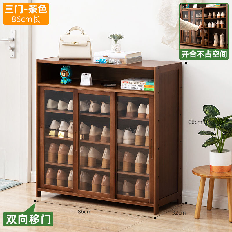 Миниатюра: Bathroom Shoe Rack Personal Vanity Vintage Hallway Divider Shoe Cabinet