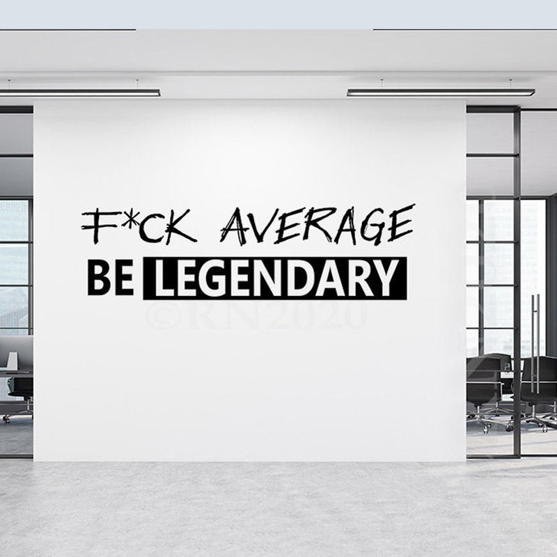 サムネイル： Quote Wall Sticker Office Gym