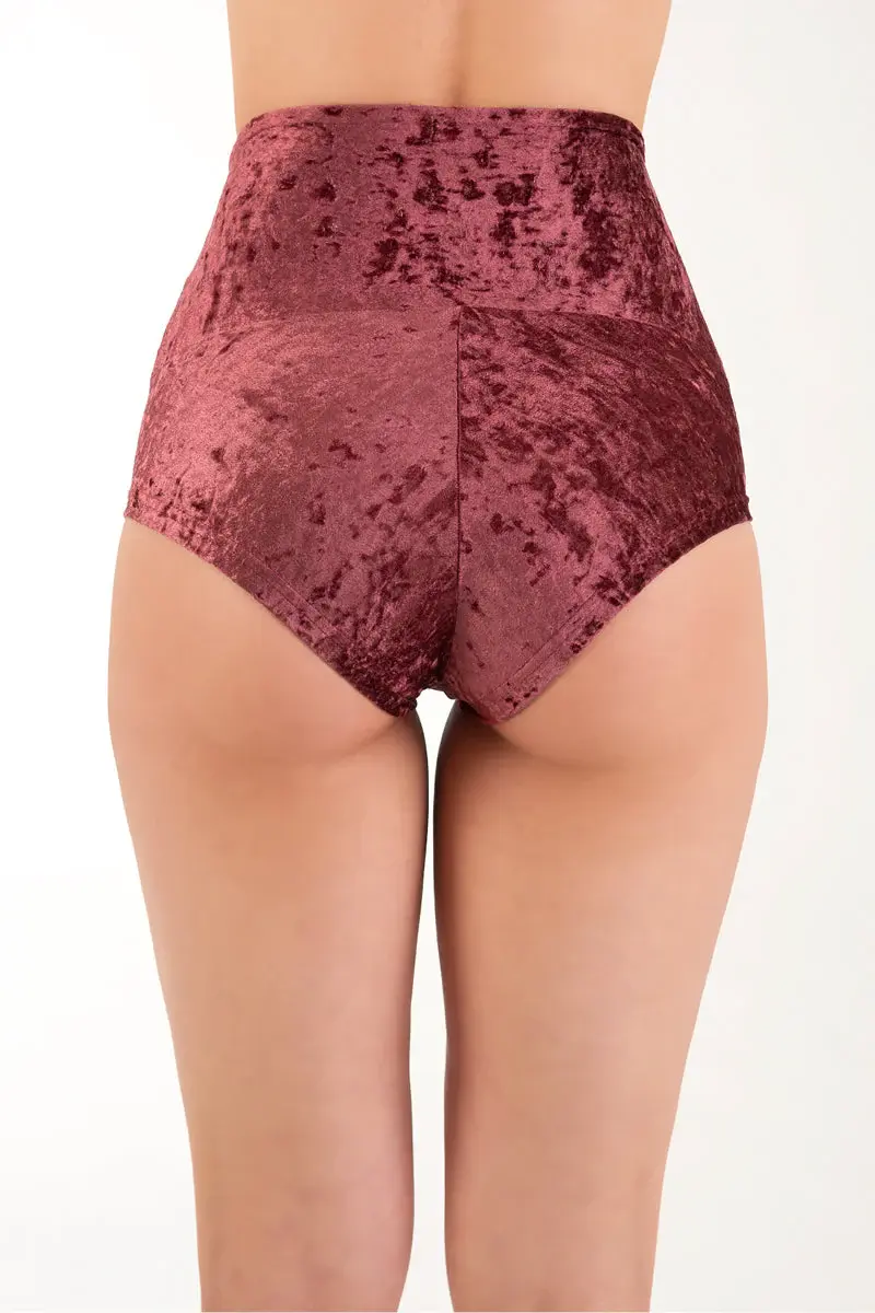 Thumbnail: Dragonfly Velvet Pole Shorts Betty – High Waisted Pole Wear