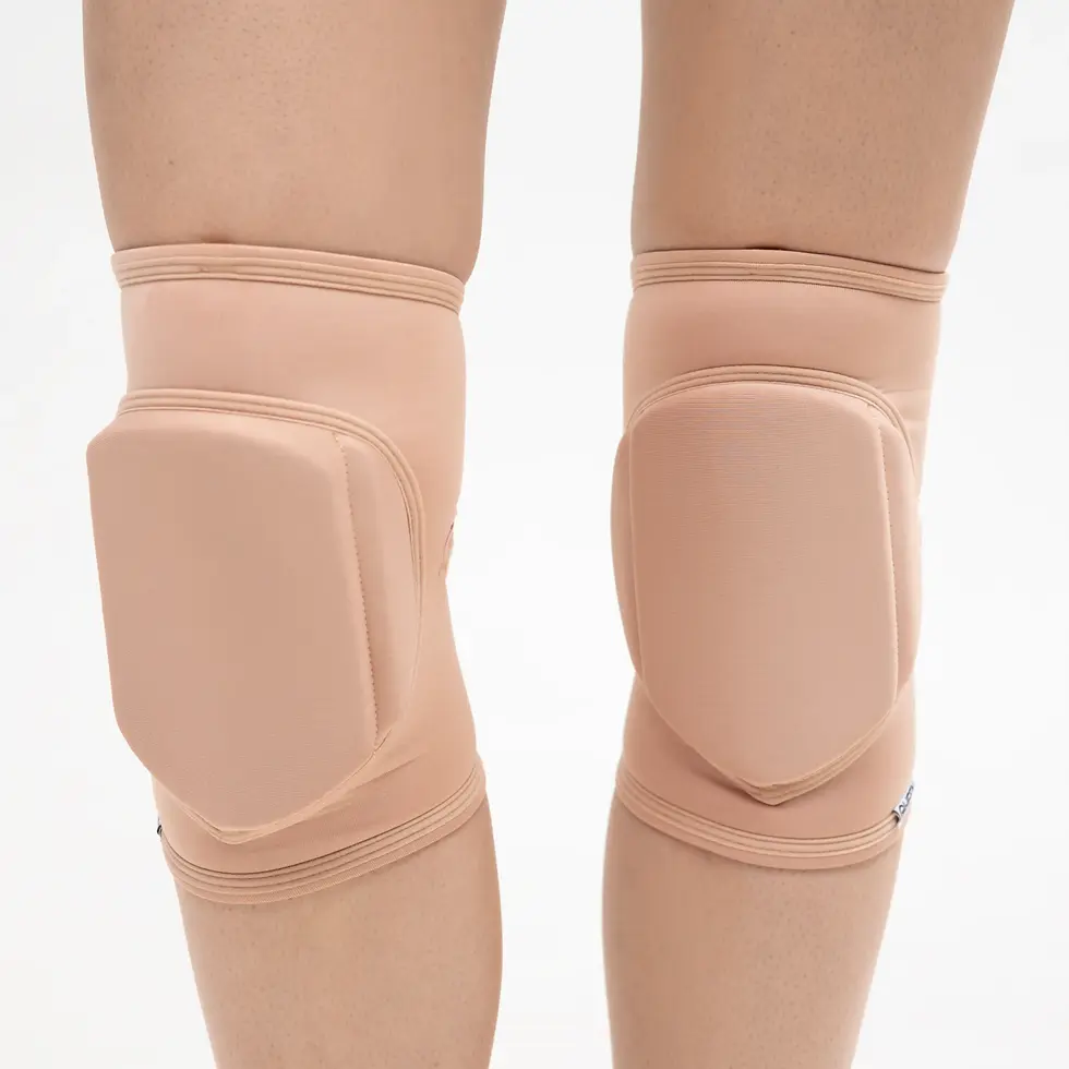 Dans Kniebeschermer Beige