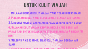TIPS UNTUK LAKUKAN STEAM UNTUK KULIT WAJAH