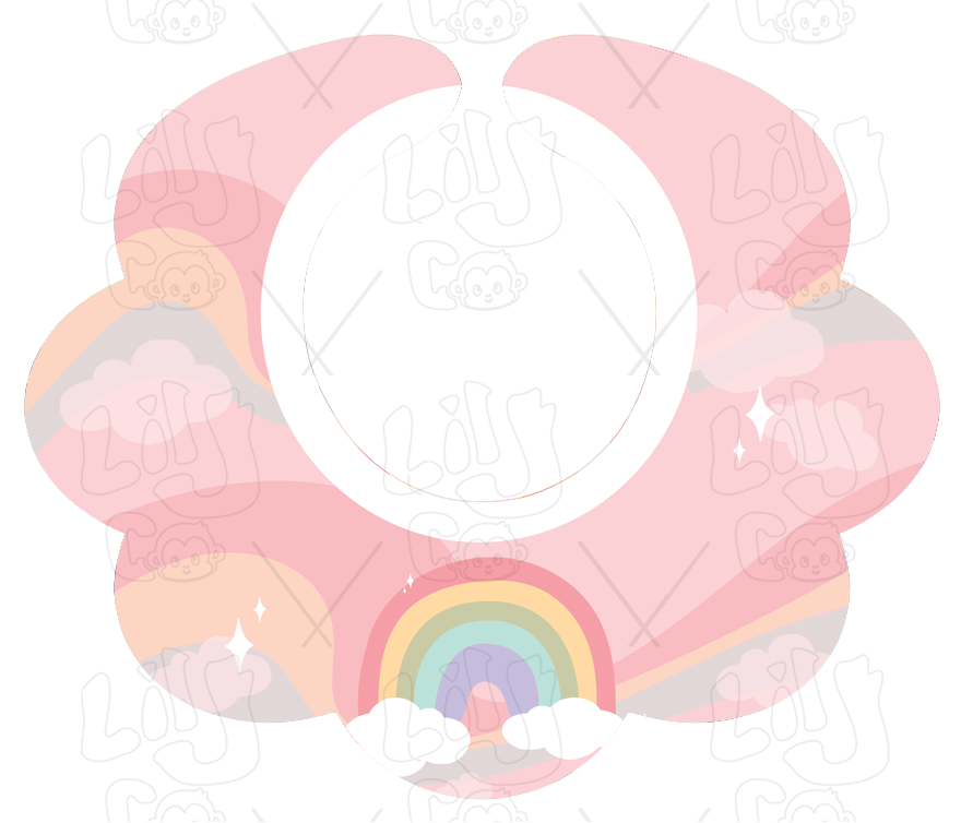 Rainbows Dream Bubble Bib