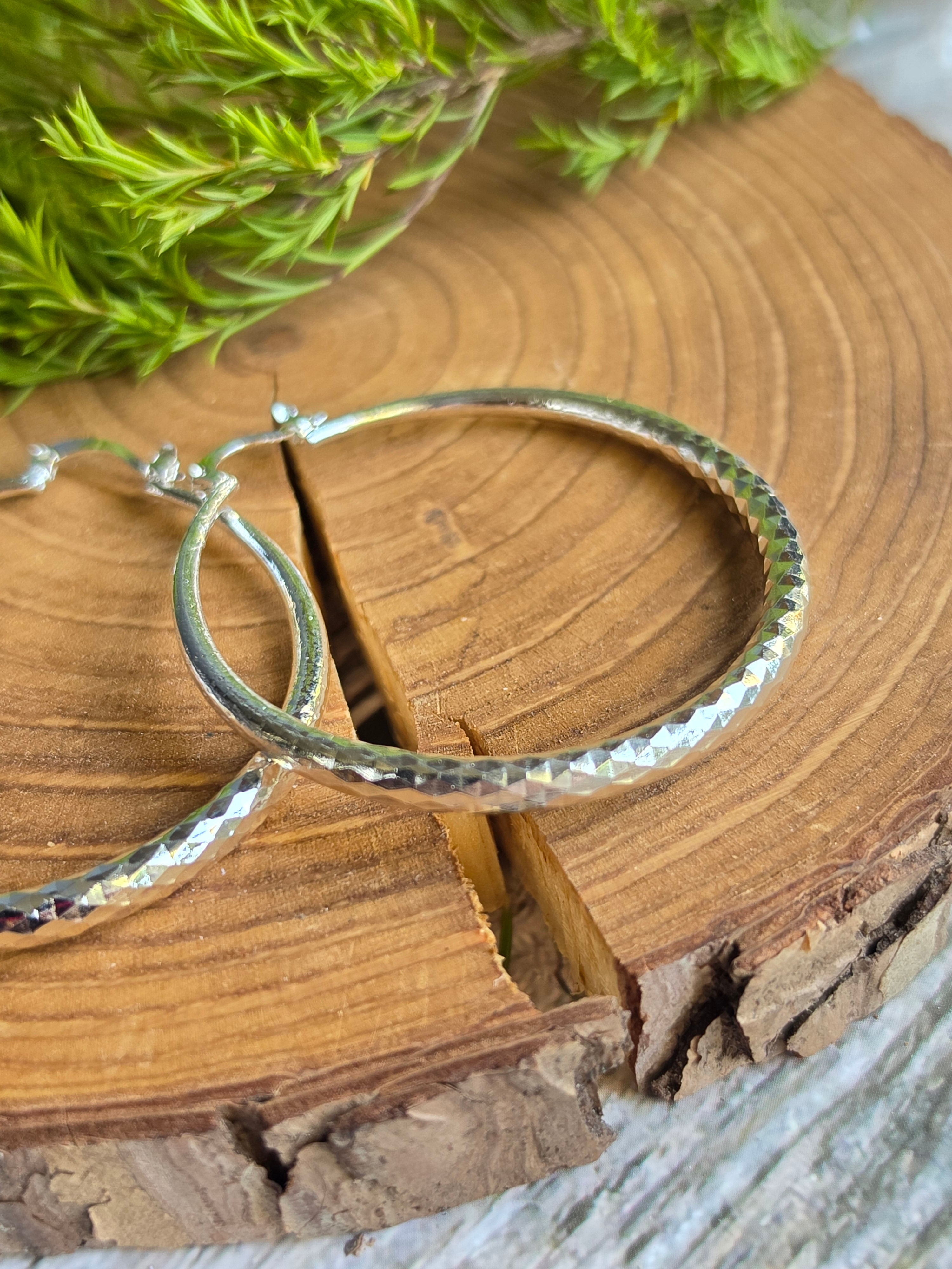 chunky hoop earrings