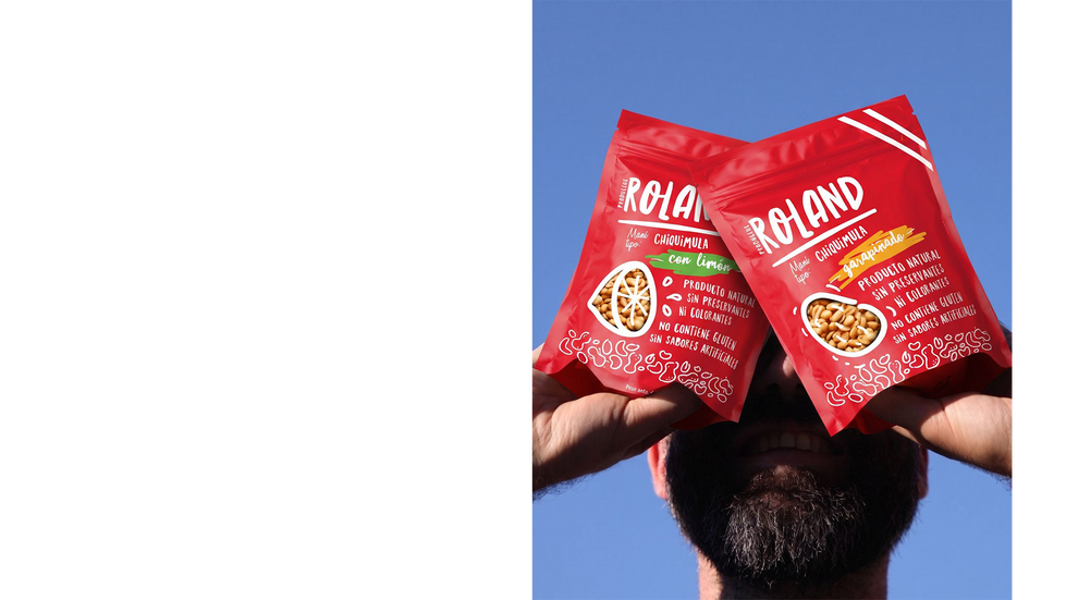 Productos Roland modelo con 2 bolsas