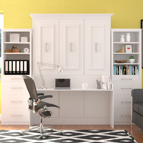 Alegra Queen Wall Bed With Desk And Double Side Tower