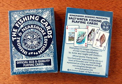 Inshore fishing playing cards