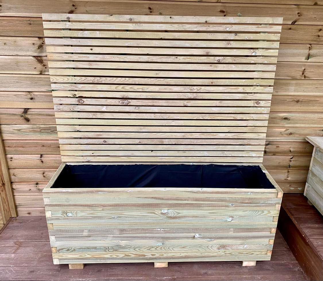 Blomsterkasse Rustic (med levegg)