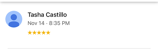5 star google rating